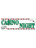 Casino Night Sign Banner