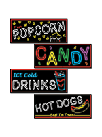 Neon Food Sign Cutouts