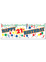 Happy  21st  Birthday Sign Banner