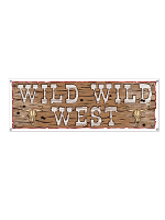 Wild Wild West Sign Banner