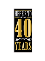 Here's To  40  Years Door Cover