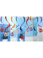 60 Hanging Swirl Decoration Party Continues 15 strings (Quantity 1)     