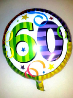 Foil Balloon 60th BIRTHDAY' 