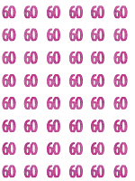 Birthday Glitz Pink - 60th Birthday Prism Hanging Decoration