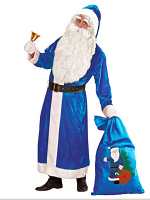Santa Deluxe Velvet Blue Coat