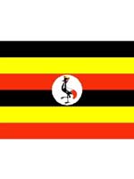 Uganda/Ugandan Flag 5ft x 3ft (100% Polyester)Eyelets For Hanging