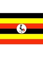 Uganda/Ugandan Flag 5ft x 3ft (100% Polyester)Eyelets For Hanging