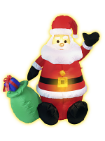 INFLATABLE LIGHT UP SANTA CLAUS (European Plug attached)