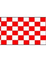 Check Red & White Flag 5ft x 3ft With Eyelets For Hanging