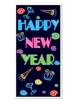 Happy New Year Door Cover