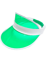 Clear Green Plastic Dealer's Visor