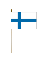 Finland medium hand flag 9" x 6"