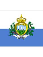 San Marino/Sammarinese Flag 5ft x 3ft (100% Polyester) With Eyelets