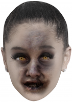 Ariana Grande Zombie - Cardboard Mask