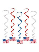 American Flag Whirls 3'