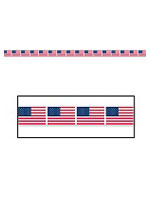 American Flag Party Tape 3" x 20'