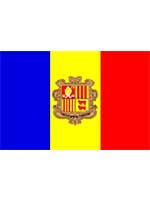 Andorran Flag 5ft x 3ft  With Eyelets For Hanging