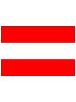 Austrian Flag 5ft x 3ft  With Eyelets For Hanging