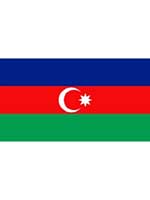 Azerbaijan Flag 5ft x 3ft with eyelets for hanging