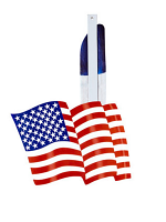 Blue USA Flag Paper Fan 50cm