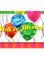 Balloon Bright Invitations