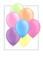 Balloons 10" Bright Neon Assorted Colours