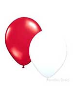 Balloons Standard 12" Red And White 