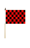 Black & Red Check Flag