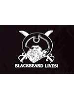 Blackbeard Lives Pirate Flag 5ft x 3ft  With Eyelets For Hanging