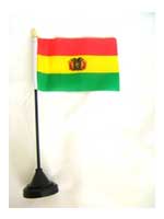 Bolivia Table Flag with Base and Stick 