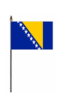 Bosnia & Herzegovina Hand Held Flag 