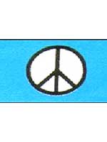 CND Peace Flag 5ft x 3ft With Eyelets For Hanging