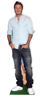 David Beckham Lifesize Cardboard Cutout Football and Model - Cardboard Cutout