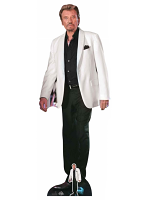 Johnny Hallyday Cardboard Cutout with Free Mini Cardboard Cutout 