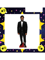 John David Washington Cardboard Cutout with Free Mini Cardboard Cutout