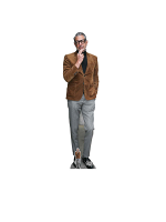 Jeff Goldblum (Suede Jacket) Cardboard Cutout with Free Mini Cardboard Cutout