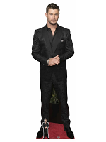 Chris Hemsworth Black Shirt Cardboard Cutout with Free Mini Standee