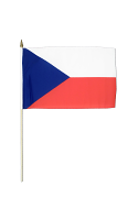 Czech Republic Hand Waving Flag