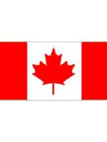 Canada Flag 5ft x 3ft  With Eyelets For Hanging