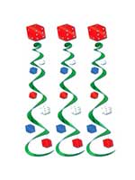 Casino Dice Whirls (Pack of 3)