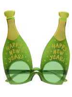 Champagne New Year Bottle Glasses