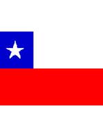 Chile Flag 5ft x 3ft With Eyelets For Hanging