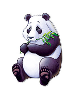 Chinese Panda Cutout