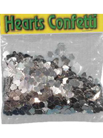 Confetti SILVER HEARTS  bag of 84g