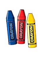 Crayon Cutouts (3/pkg)
