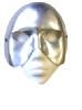 Half Face Silver Metallic Eye Mask (1)  