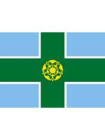 Derbyshire Flag 5ft x 3ft  With Eyelets For Hanging 