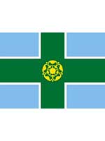 Derbyshire Flag 5ft x 3ft  With Eyelets For Hanging 