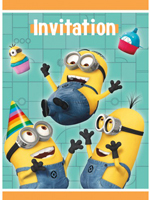 Despicable Me Party Invitations *ONLY ONE PACK LEFT IN STOCK*