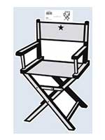 Director's Chair Cutout 19 inch Printed On Both Sides